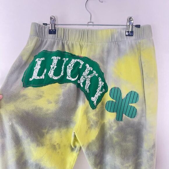 Madam Posy Upcycled Tie Dye Sweatpants Lucky Design Medium - Picture 3 of 9